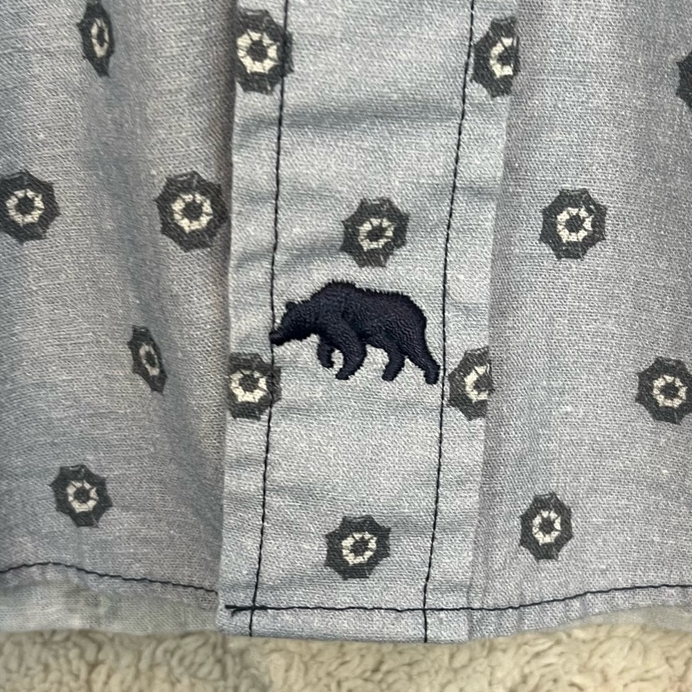 Onward Reserve Men's Linen Button Up Casual Shirt Sz L Classic Fit Camp - Picture 10 of 16